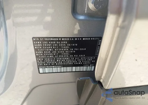 2022 Volkswagen Taos 1.5T S from USA, damaged, VIN 3VVAX7B25NM026641